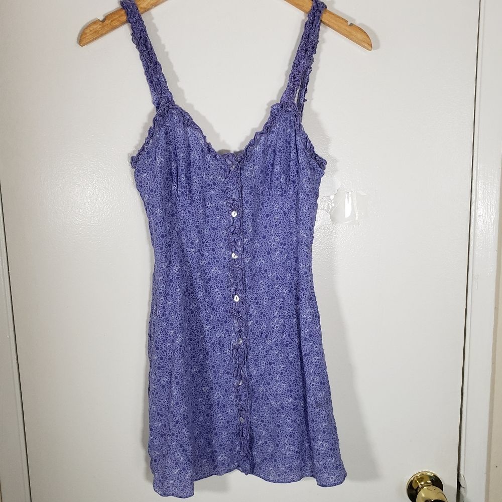 Realisation 100% Silk Ditsy Floral Coquette Mini Sun Dress Size S